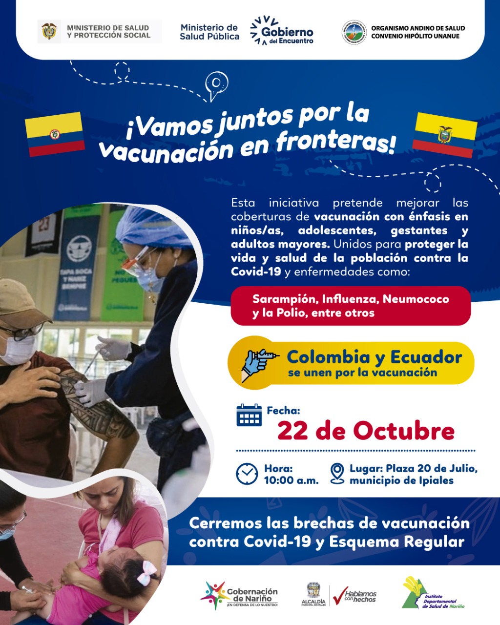 Colombia Y Ecuador Se Unen Para La Vacunaci n En Fronteras ORAS 